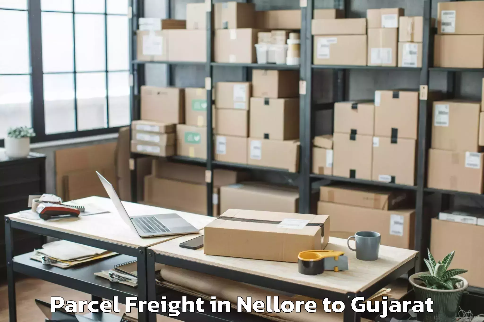 Easy Nellore to Surat Parcel Freight Booking